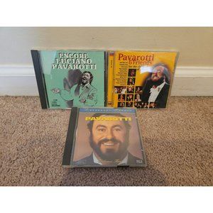 Lot of 3 Luciano Pavarotti CDs: Encore, For The Children Of Liberia, Legendary